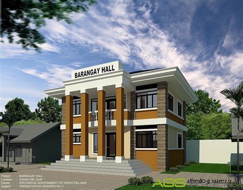 barangay hall design|BARANGAY HALL.